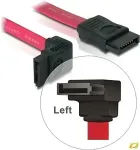 DELOCK SATA 3 Gb/s Kabel gerade auf oben gewinkelt 50 cm rot
