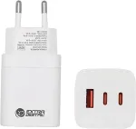 Noname Charger EXTRA DIGITAL GaN 2x USB Type-C, USB Type-A: 65W, PPS