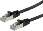 VALUE Patchkabel Kat.6 Class E S/FTP PiMF LSOH schwarz 10m