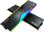 M&auml;lu Adata DDR5 - 64GB - 6400 - CL - 32 (2x 32 GB) dual kit, RAM (black, AX5U6400C3232G-DCLARBK, Lancer RGB, INTEL XMP)