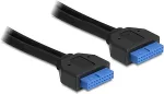 DELOCK Kabel USB 3.0 Pfostenbuchse 2,00 mm 20 Pin > USB 3.0 Pfostenbuchse 2,00 mm 20 Pin 45 cm