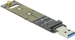 DeLOCK Speicher-Controller M.2 - M.2 NVMe Card - 10 Gbit/s - USB 3.1 (Gen 2)