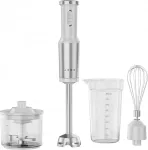 AENO HB4W Hand Blender Set, 1200W, Tiger Teeth Cutter, Whisk, White