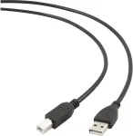 Cablexpert USB cable type AB, length 1.8m HQ black