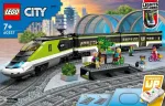 Lego 60337 City Passenger Bullet Train Construction Toy (Set Includes Remote Controlled Train with Headlights, 2 Cars and 24 Track Elements)