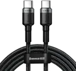 BASEUS Cafule USB-C til USB-C kabel 100W 2m gr&aring;/sort