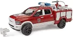 BRUDER RAM 2500 fire engine with light and sound, model vehicle