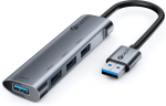 NONAME C-TECH USB HUB UHB-U3-AL, 4x USB 3.2 Gen 1, aluminum body