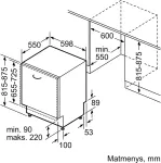 N&otilde;udepesumasin Bosch SMD8TCX04E Serie 8 Geschirrsp&uuml;ler 60 cm Nischenbreite (Vollintegrierbar) EEK: A