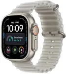 APPLE Nutikell Watch Ultra 4 (2026) GPS + Cellular 5G 49mm Natural Titanium Case with Translucent Grey Ocean Band EU MJAD4