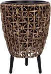 Home4you Lillepott WICKER 28x28xH42cm, pruun