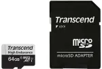 M&auml;lukaart TRANSCEND CARD microSD Card 64GB SDXC USD350V w/Adapter