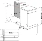 N&otilde;udepesumasin Whirlpool Inox W2F HD624 X
