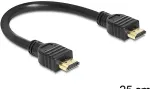DELOCK HDMI Kabel Ethernet A -> A St/St 0.25m 4K Gold