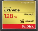 M&auml;lukaart Sandisk Extreme CompactFlash-kort 128GB 120MB/s