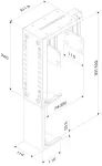 Neomounts PCH Klamber H:30-53cm L: 8-22cm Max.30KG Schw.
