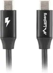 LANBERG USB-C M/M USB2 Kabel 1,0m QUICK CHARGE 4.0 schwarz