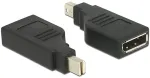 DeLOCK Adapter mini Displayport 1.2 Stecker > Displayport Buchse 4K 90degree gedreht schwarz