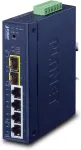 Planet Industrial L2/L4 4-Port Managed L2/L4 Gigabit Ethernet (10/100/1000) Blue