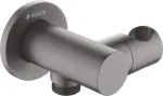 Deante Round angled connector with handset holder