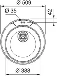 FRANKE Rondo ROL 610-39, 101.0734.373