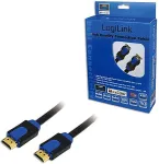 2direct Logilink HDMI-Kabel Ethernet A -> A St/St 3.00m Gold