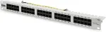 Digitus CAT 3 ISDN patch panel, unshielded, 50 port (gray, 1 U)