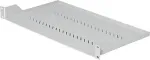 Triton 19" shelf A1 with perforation 350mm, max. 40kg black