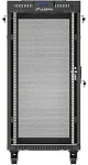 LANBERG Standing 19" 24U Rack Installation Cabinet 600&times;800 Black with Perforated Door and LCD (Flat Pack) V2