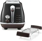 DeLonghi CTOV 2103.BK Icona Vintage Toaster schwarz