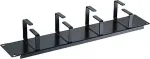 DATACOM 19" 2U rack panel 4x metal hooks (8.0 x 4.5-6.0cm) black