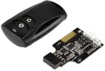 Kaardilugeja SilverStone Technology SilverStone ES02-USB - Remote-Netzschalter - Schwarz (SST-ES02-USB)