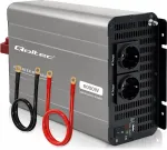 QOLTEC Przetwornica napięcia MS Wave | 12V na 230V | 3000/6000W | USB | Kompatybilna z LiFePO4 GEL AGM