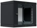 No name EFB 19" Wandgeh&auml;use X-Rack mit Glast&uuml;r 400-600mm 9HE schwarz