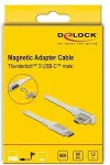 DeLOCK Magnetisches Thunderbolt&trade; 3 USB-C&trade; Kabel 4K 60 Hz Stecker zu Stecker gewinkelt 1,20 m