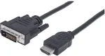 Manhattan HDMI-Kabel HDMI A -> DVI(24+1) St/St 1.80m sw