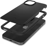 Spigen Kaitse&uuml;mbris Thin Fit, Apple iPhone 15 Plus, must, &otilde;huke,
