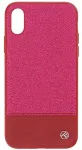 Tellur Cover Synthetic Leather Glitter II for iPhone X/XS pink