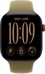APPLE Nutikell Watch Series 12 (pronks, alumiinium, 42 mm, spordirihm Oliv S/M)