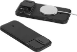 Spigen Kaitse&uuml;mbris Optik Armor (MagFit), Apple iPhone 16 Pro, must, kaamera kattega, MagSafe,