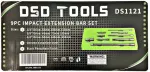 DSDTOOLS Pagarināmo sitienu stieņu komplekts, 9 gab. DS1121