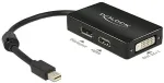 DeLOCK AV adapter DisplayPort Mini - DisplayPort - HDMI - DVI-D Black (62623)