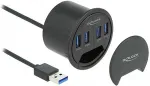 DELOCK 4 Port Tisch-Hub mit 4x SuperSpeed USB Typ-A Port