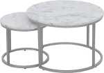No name TABLE COFFEE PAOLA WHITE 60X40CM