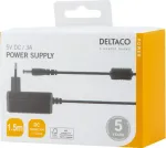 DELTACO toiteallikas, 100-240 V kuni 5V 3A, must