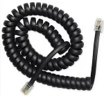 GEMBIRD Spiral cable RJ10/4P4C/2m/black