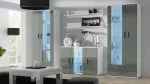 Cama MEBLE Cama sideboard 120 cm SOHO S7 white/grey gloss