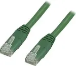 DELTACO U / UTP Cat5e plaatkaabel 3m, roheline