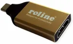 ROLINE 12.03.3231 cable gender changer USB Type-C HDMI Black, Gold