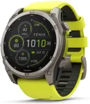 Garmin fenix 8 3.56 cm (1.4") 51 mm Digital 280 x 280 pixels Touchscreen Titanium Wi-Fi GPS (satellite)